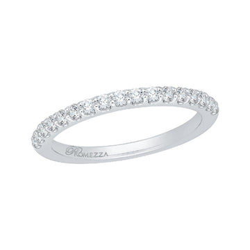 Diamond Half-Eternity Wedding Band in 14K White Gold